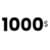 1000$